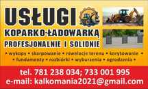 Usługi koparko ładowarki