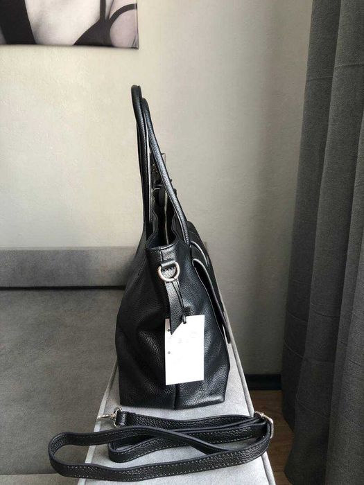 Класична шкіряна сумка Virginia Conti | Кожаная сумка Virginia Conti