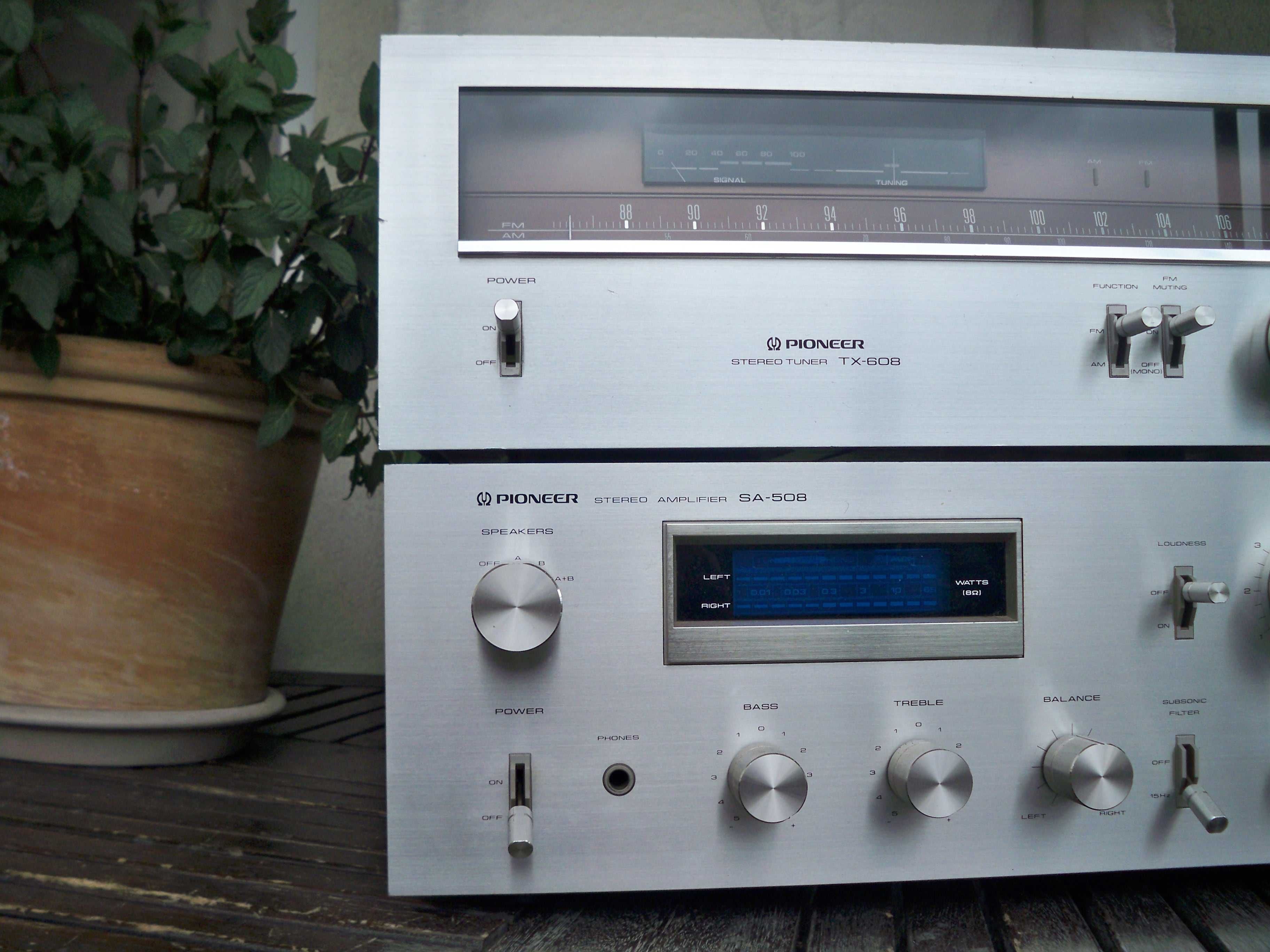 wieża wzmacniacz Pioneer SA-508 i tuner TX-608