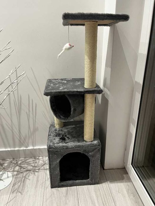 STYLOWY nowy drapak dla kota KILKA poziomów + zabawka