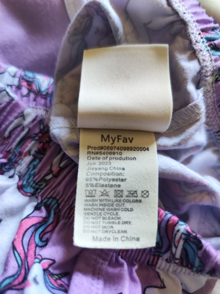 Calção de pijama de unicórnio