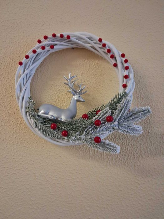 Grinalda de natal em vime