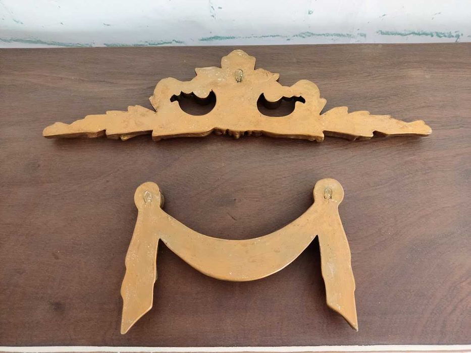 Peças decorativas artesanato em gesso pintado à mão