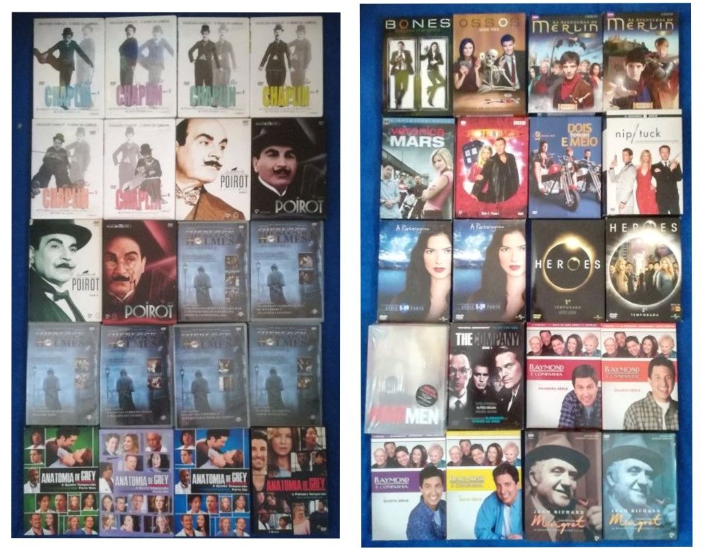 Lote de 227 títulos de DVD originais: dvd's / séries (lote 17)