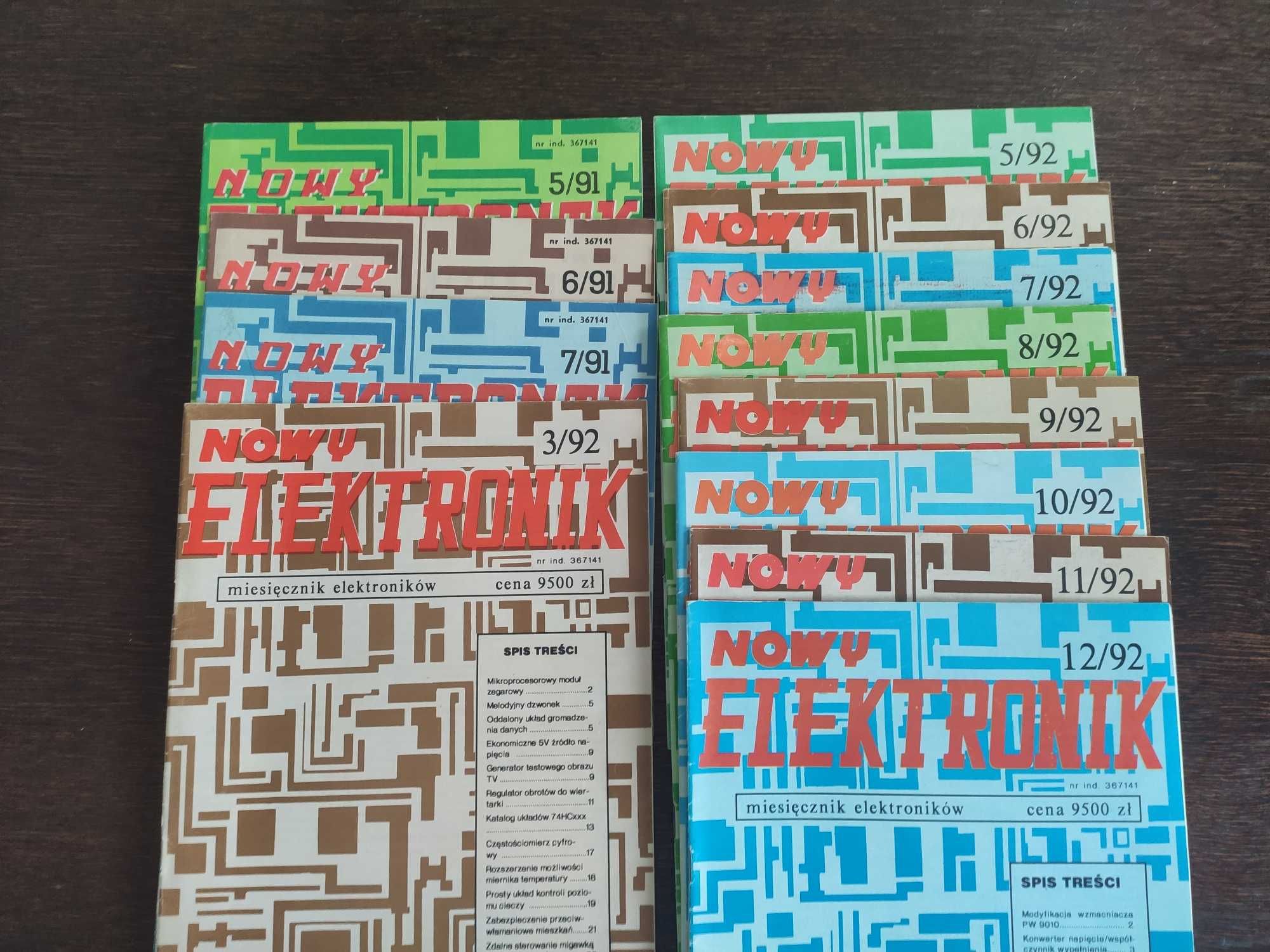 Nowy Elektronik numery z lat 1991 - 1993