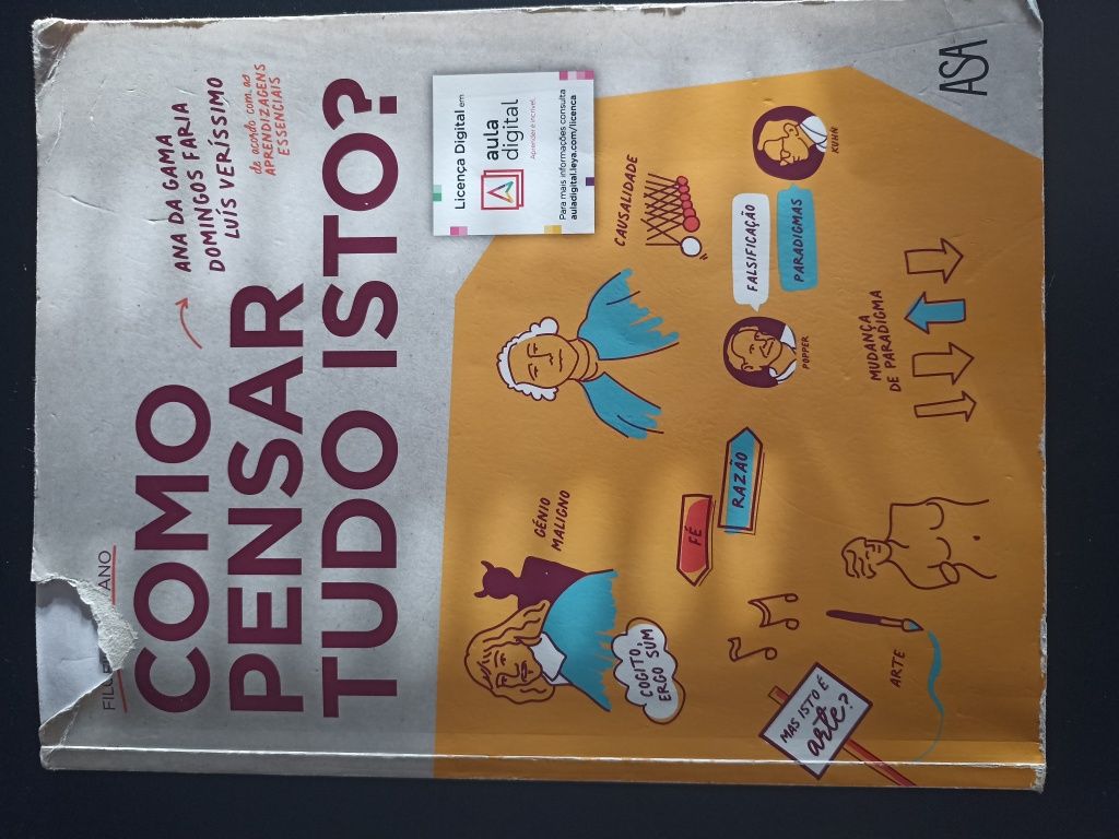 Manual de filosofia + Caderno de atividades - Como pensar tudo isto