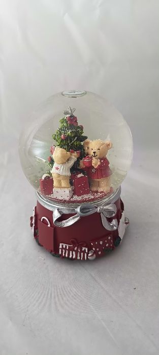 Nowa pozytywka świąteczna kula śnieżna misie home&you boże narodzenie