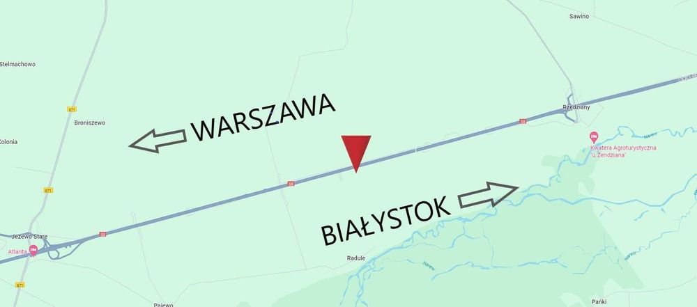 Wynajem powierzchni reklamowej – trasa S8 (Warszawa → Białystok)