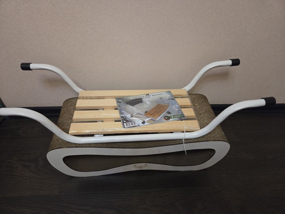 Сидіння для ванни (метал/дерево) R-plastic, біле