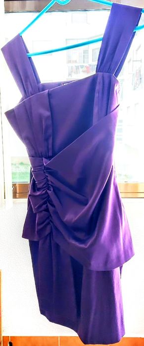 Vestido cerimónia roxo, Tamanho M, Morgan