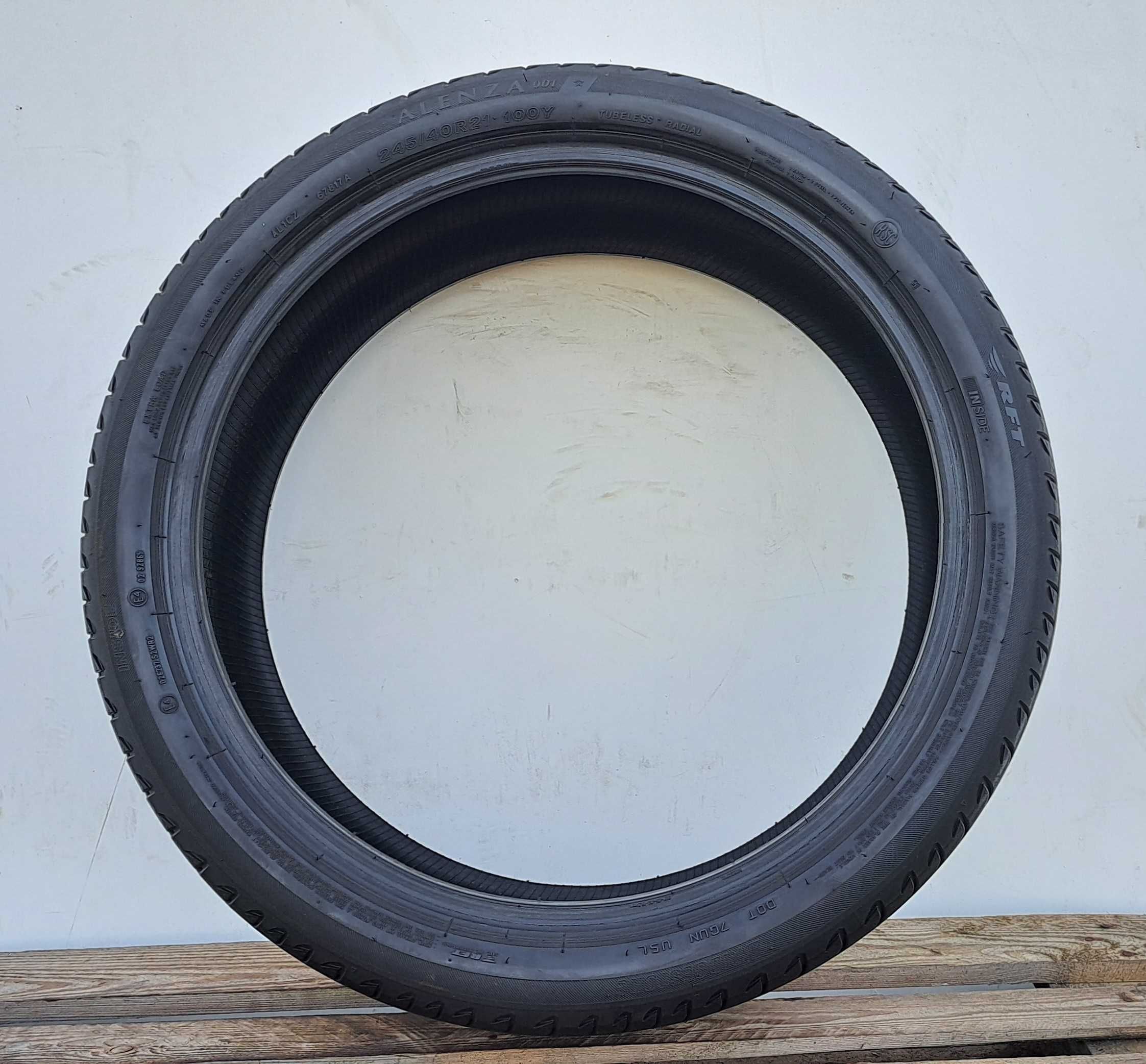 2x opona letnia 245/40/21 Bridgestone Alenza 001 100Y XL * RFT