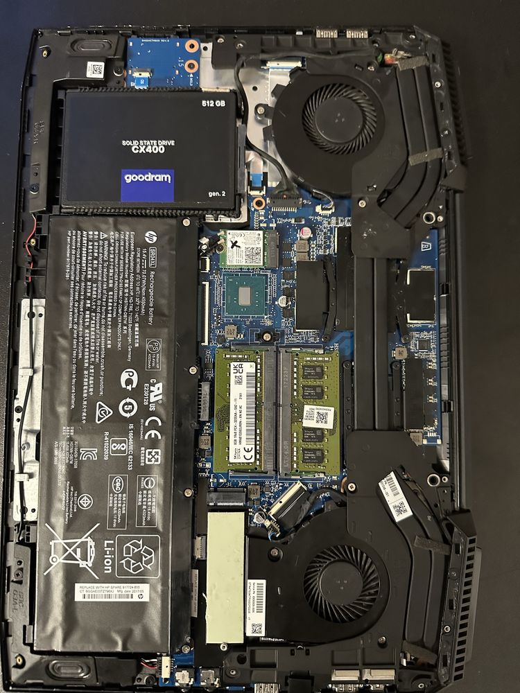 Hp omen inter core i5-7300HQ