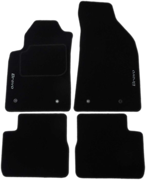 Dywaniki samochodowe welurowe do auta komplet ECONOMY HAFT + STOPERY