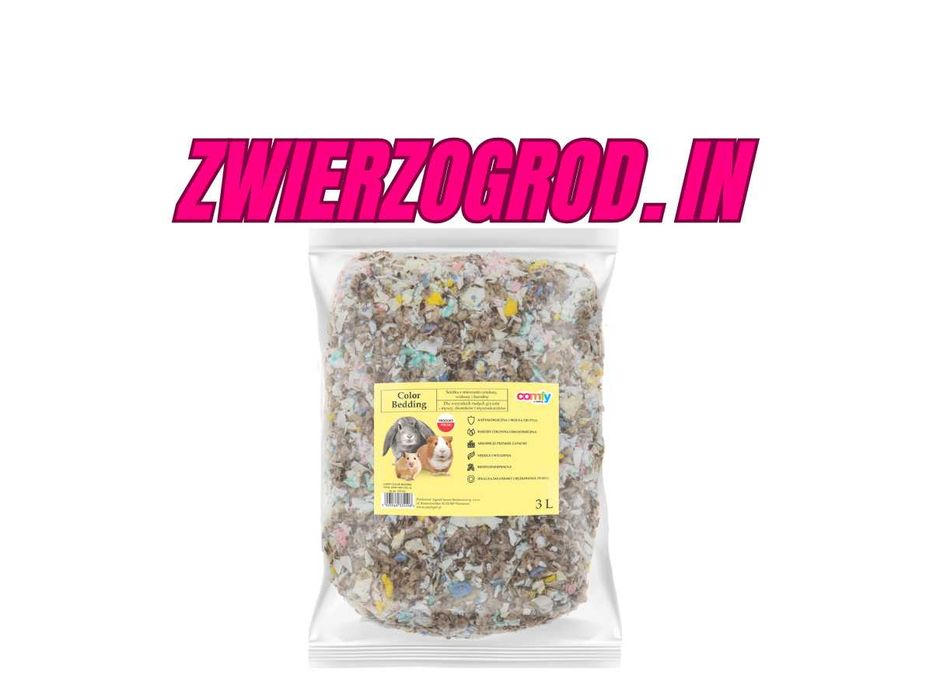 COMFY COLOR BEDDING 3L – celuloza wiskoza bawełna ściółka dla gryzoni