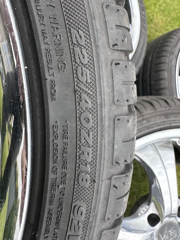 Felgi chromowane Barracuda z oponami 18”