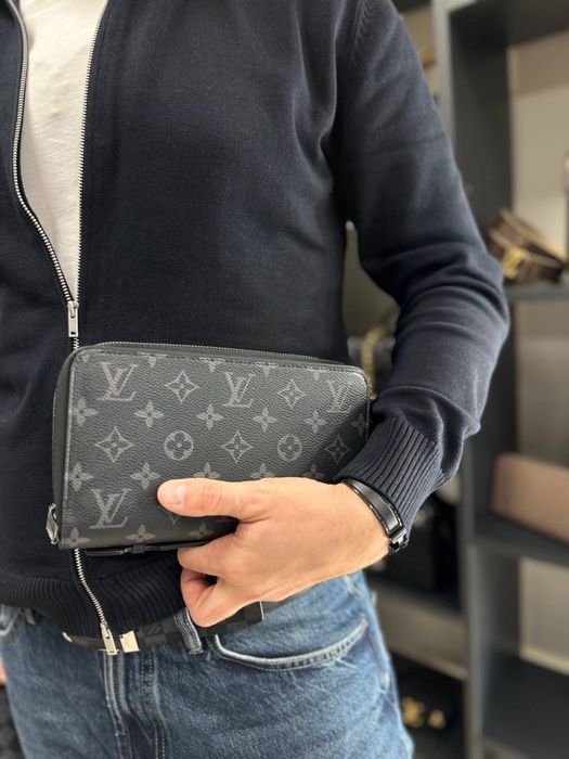 Гаманець портмоне чоловіче кошелек Louis vuitton комплект бутика