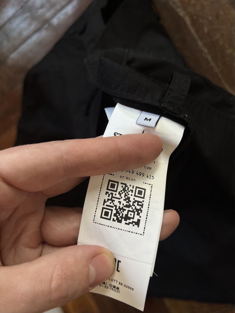 Шорты котон черные Stone Island shadow project оригинал размер M