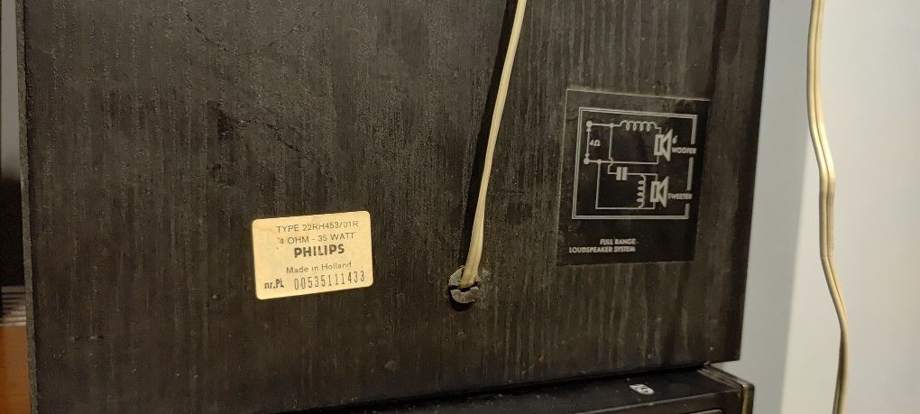 Radio kolumny philips 22rh453 wzmacniacz tuner philips 734 zestaw