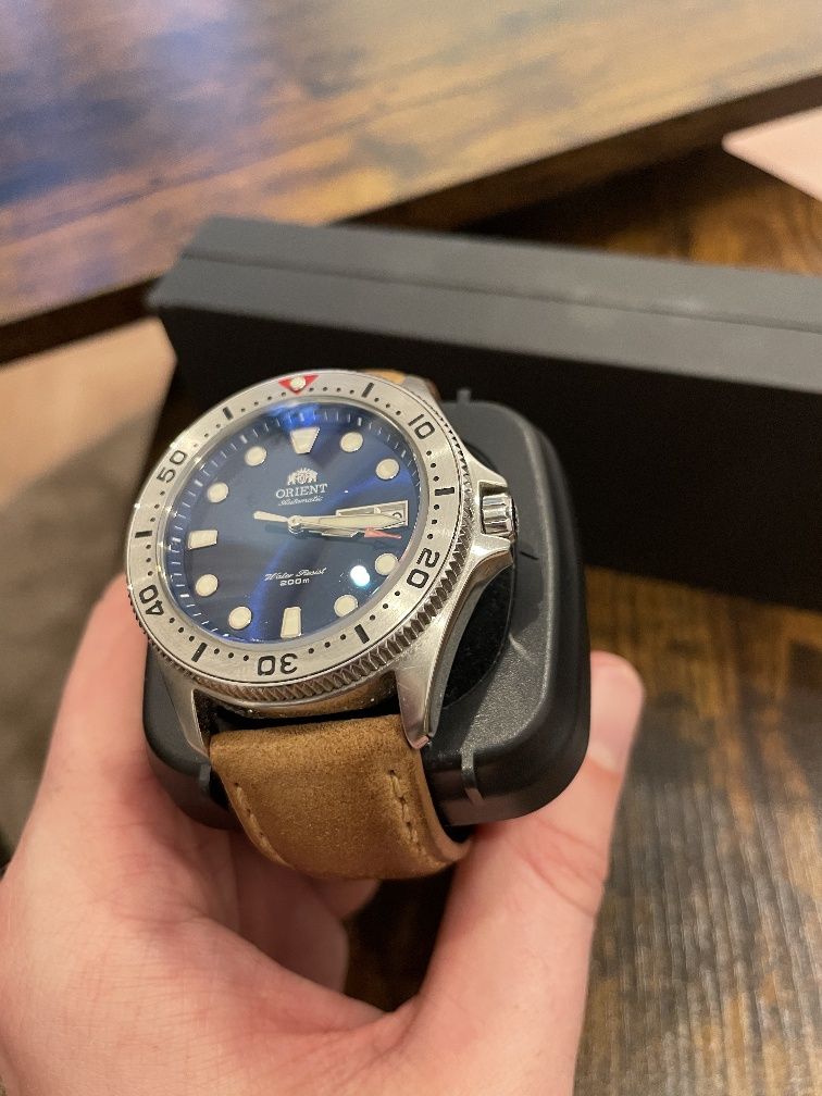 Orient Ray II, automat, szafir