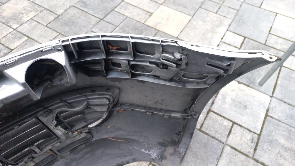 Vw passat b5 lift fl zderzak przód przedni srebrny la7w