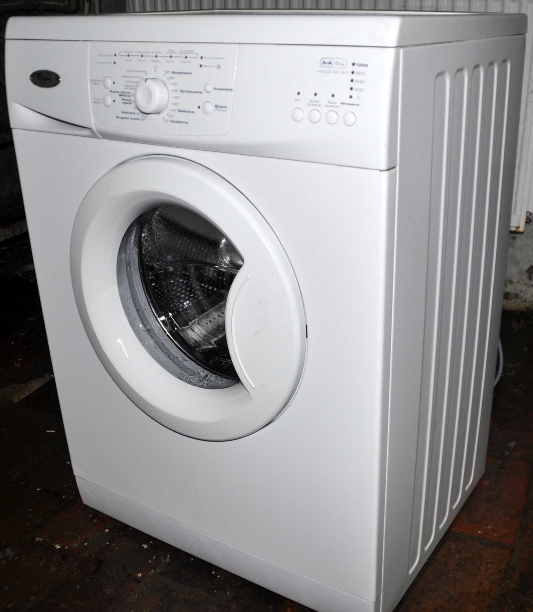 PRALKA PRALKI WHIRLPOOL 1000 obr 5 kg gratis transport gwarancja