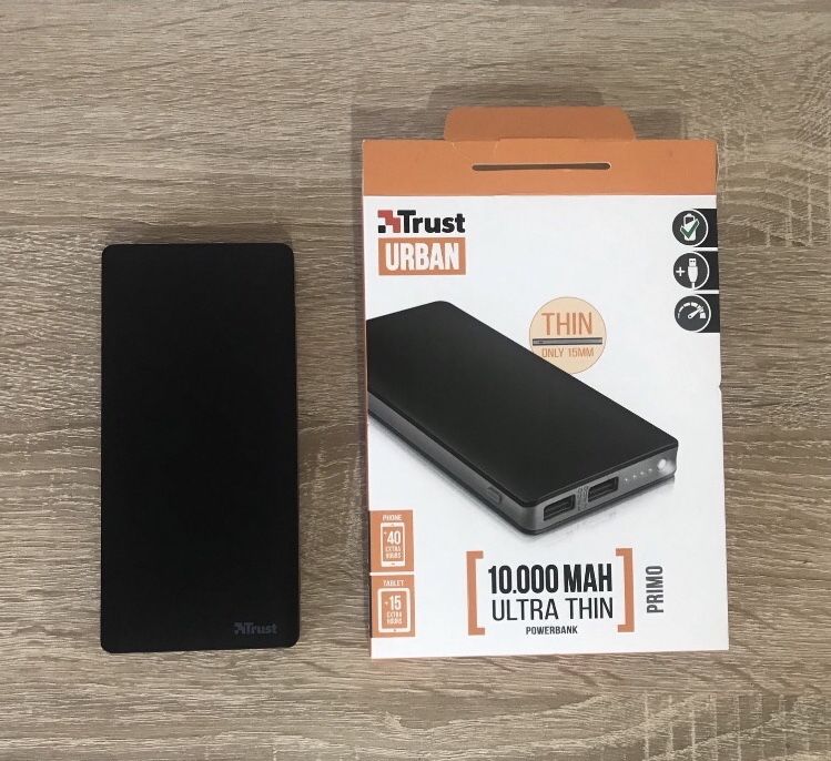 Повербанк TRUST URBAN Primo Thin 10000 mAh  павер банк powerbank