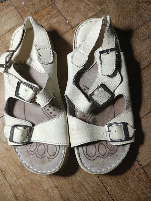 sandały medyczne skóra naturalna