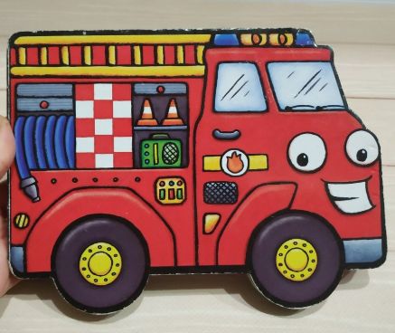 начинающим учить книга английский fire engine картон пожарная машина