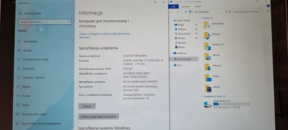 Microsoft surface 1807 8/256gb i5 7gen