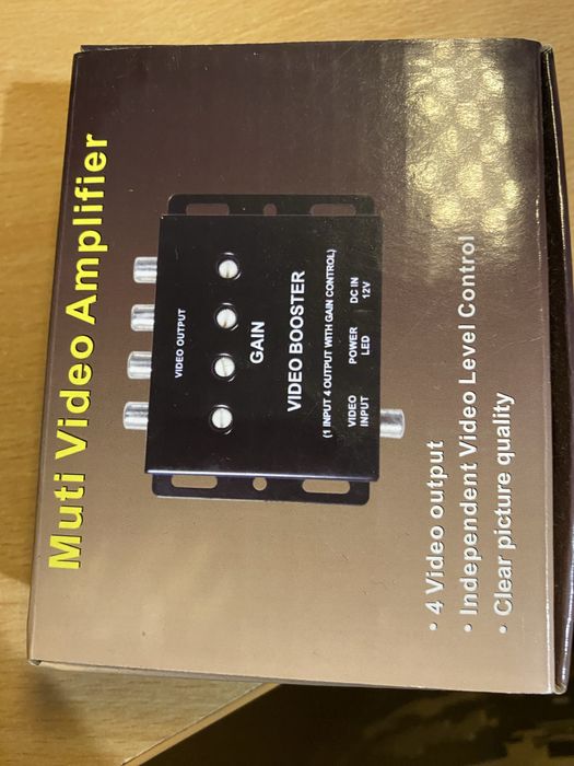 JIEPIE Video Splitter 1 to 4 – підсилювач відеосигналу RCA