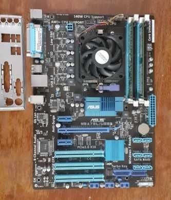 Материнська плата: Asus M5A78L/USB3 +AMD Athlon II(3100 МГц) + RAM 6ГБ