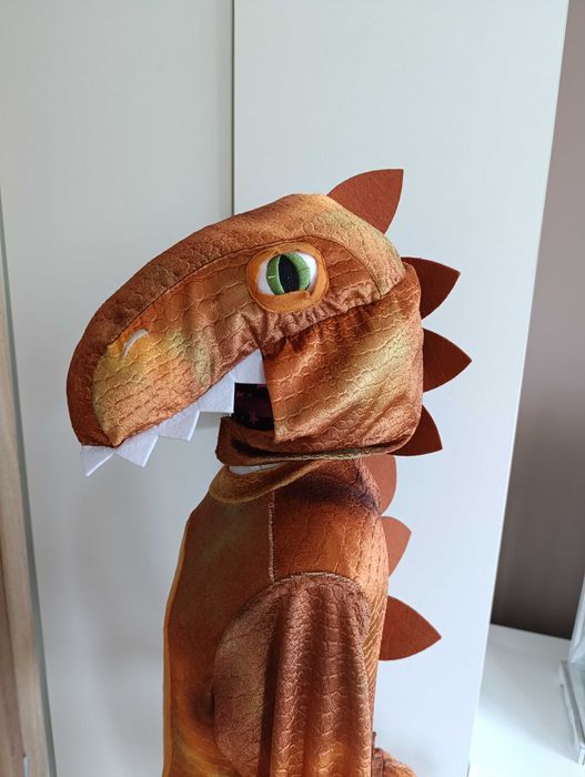 NOWY strój karnawałowy SMOKA DINOZAURA KROKODYLA kostium 104/116 (189)