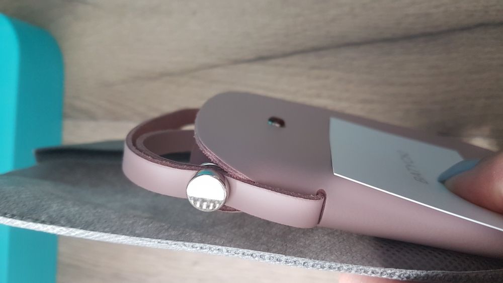 Futerał do telefonu batycki pudrowy róż, skóra