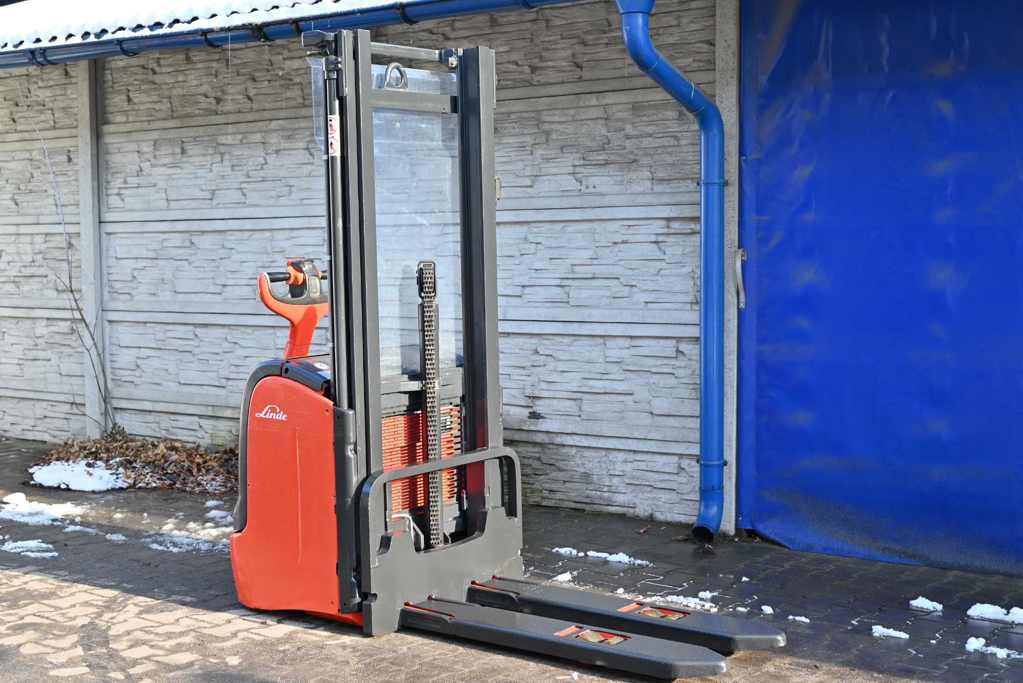 Paleciak elektryczny Linde L14 301cm Bat:2020rok 1400kg Duplex FHP 326