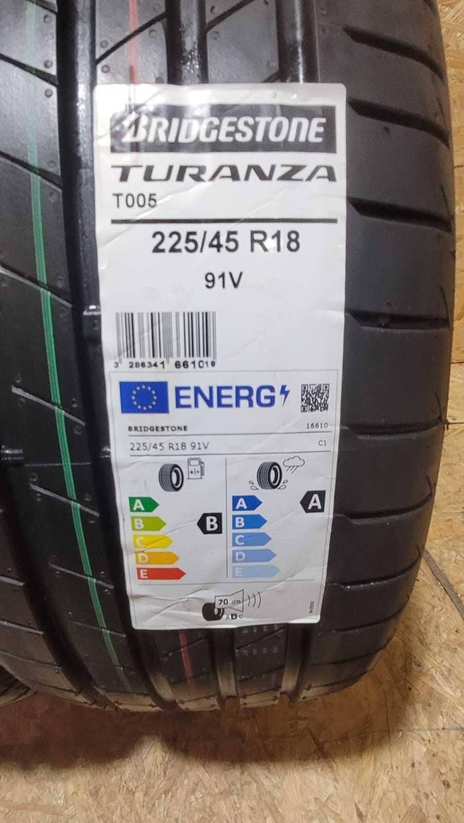 Opony letnie 225/45/18 Bridgestone Turanza T005 91V NOWE 2023r.