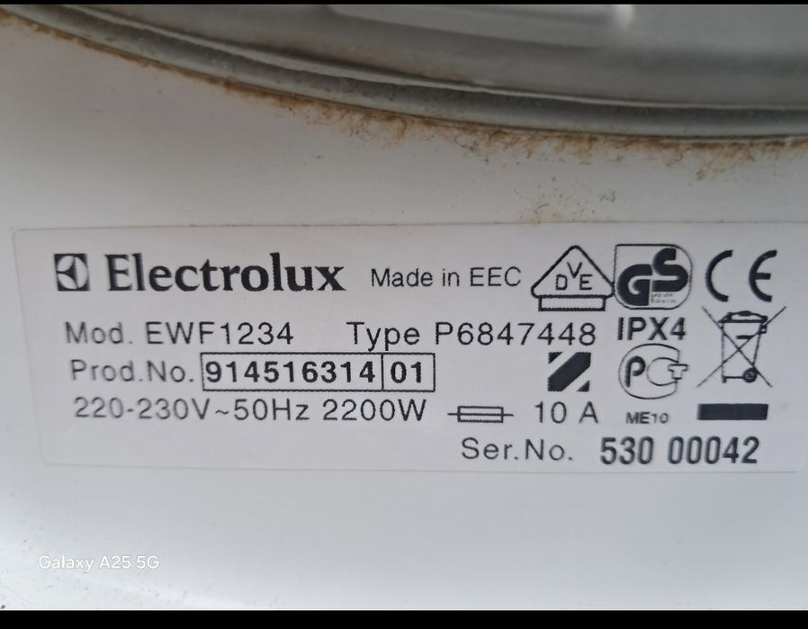 Electroluxe автомат пралка