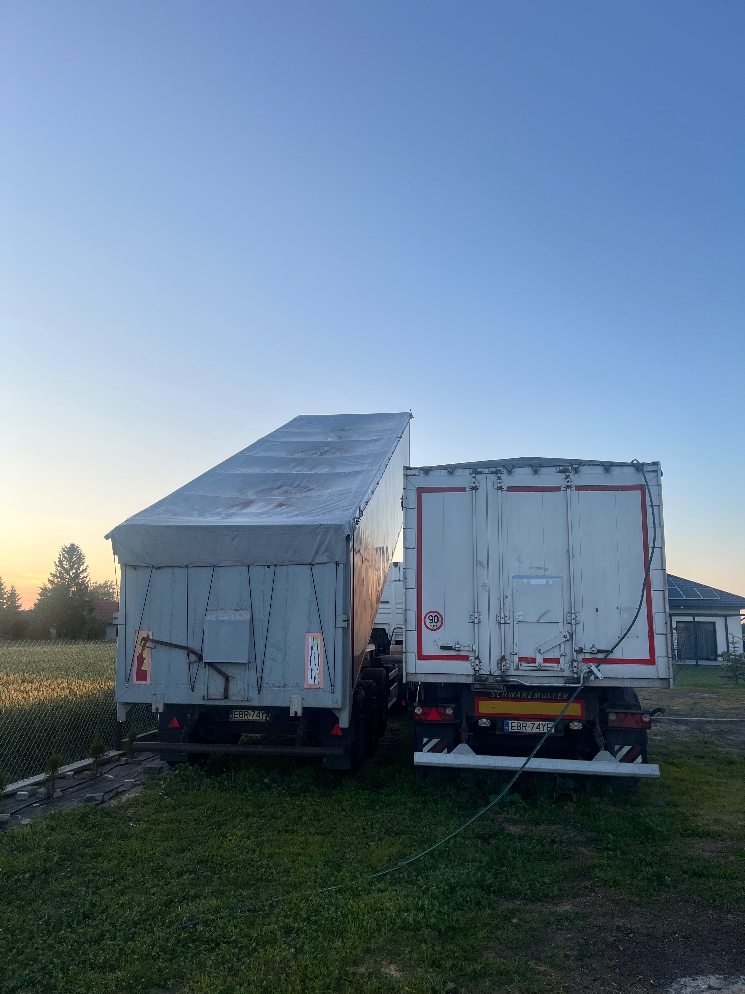 Naczepa wywrotka fliegl40m3 schwarzmuller50m3