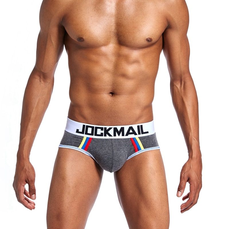 Męskie Seksowne Slipy z Kieszonką Push Up JOCKMAIL Bawełna - XXL