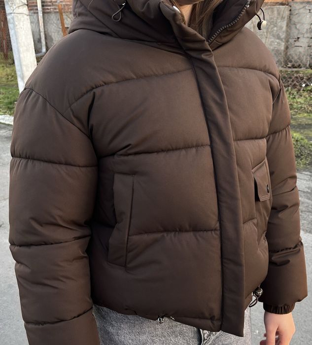 Зимова куртка, шоколадна