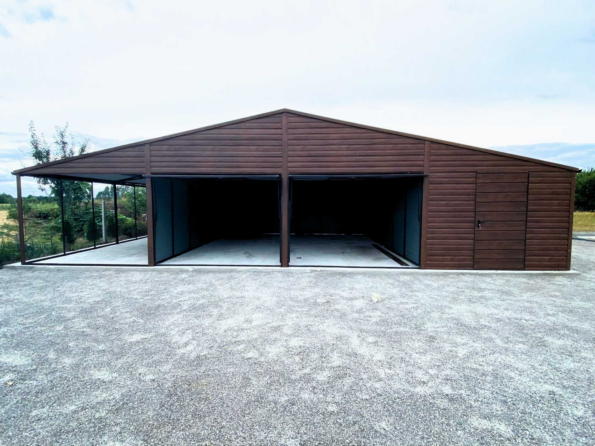 Garaż drewnopodobny garaz blaszany 12x6m wiata magazyn |13x7 11x5|