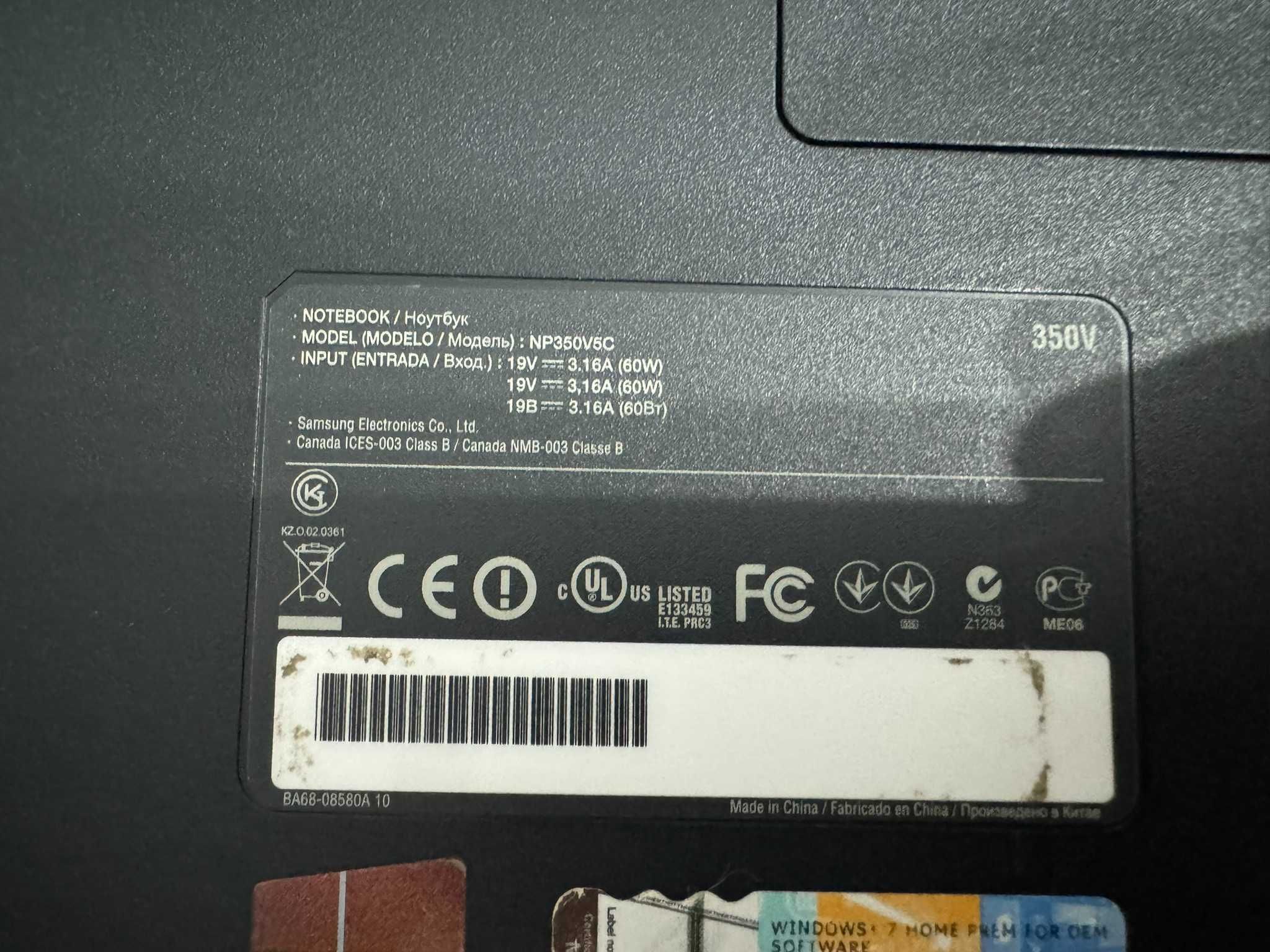 Portátil Samsung NP350V5C (Intel i5/8Ram/Radeon HD7670M)