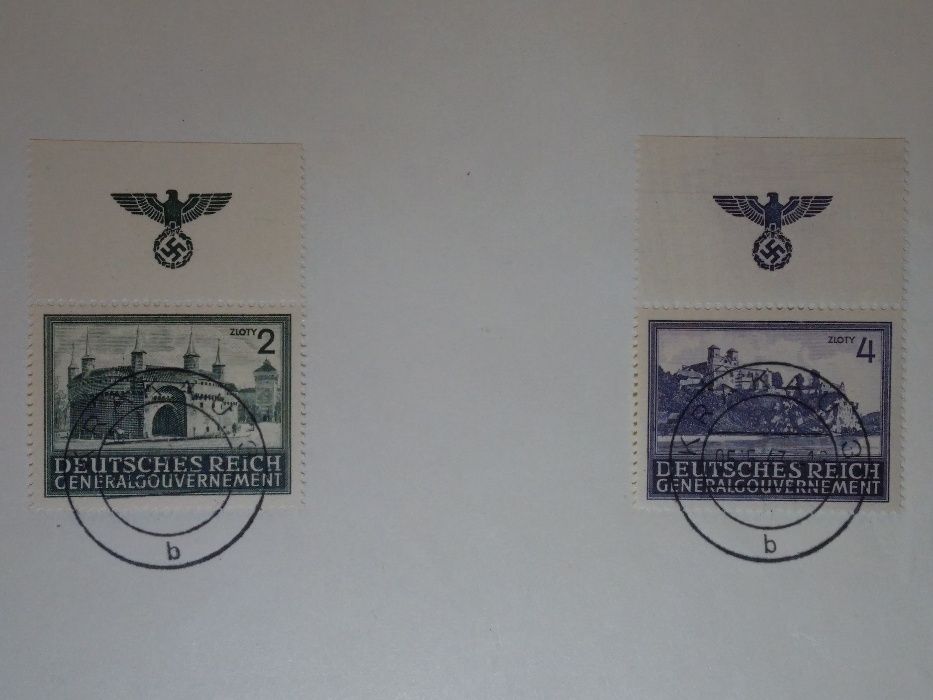 GENERALNA GUBERNIA znaczki pocztowe 1940-44 stemple okolicznościowe