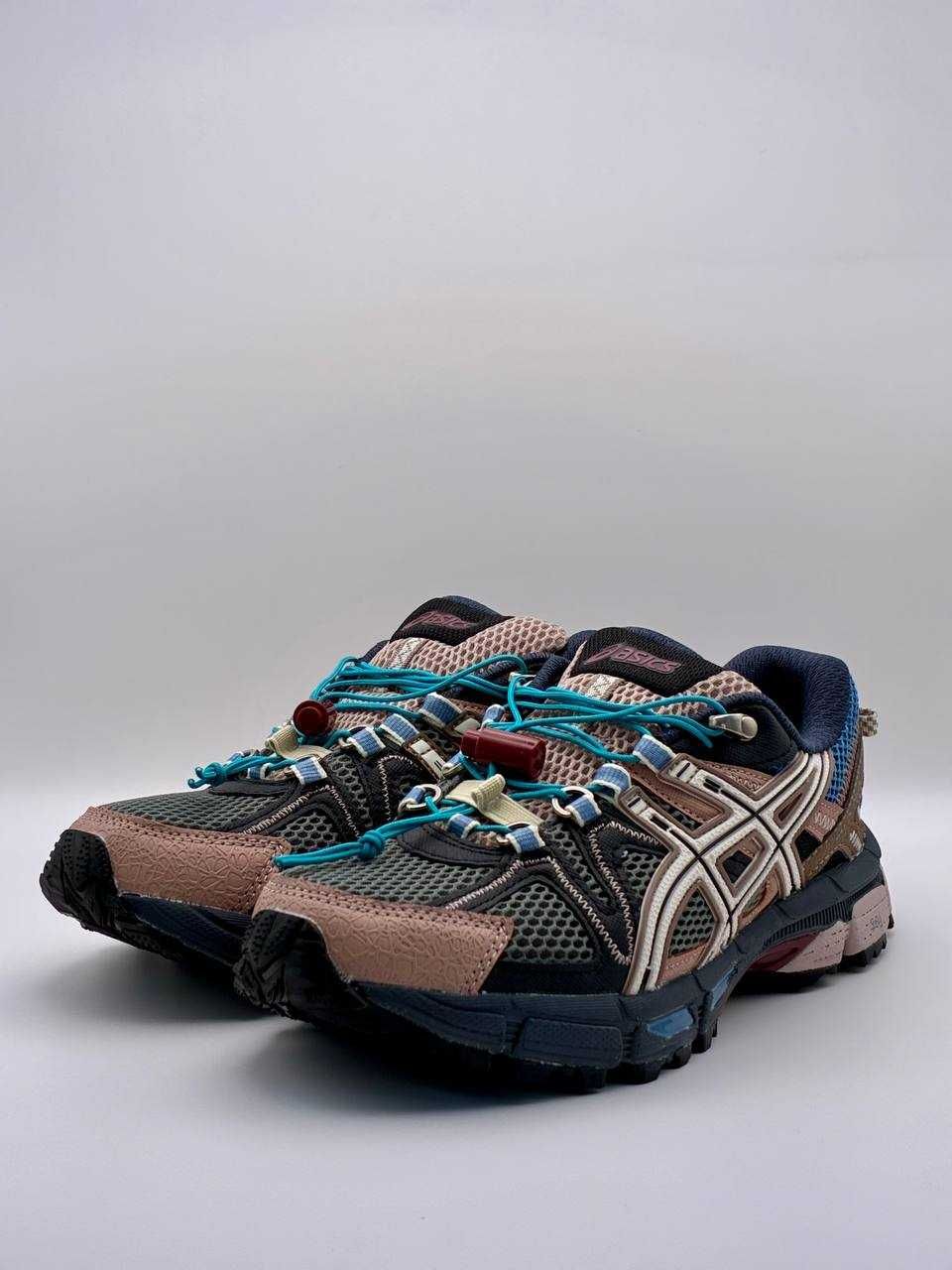 Кросівки жіночі коричнево сині асікс гель кахана asics 37-41 размер