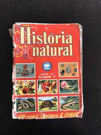 Caderneta Incompleta Cromos História Natural - série 4 - 1° album