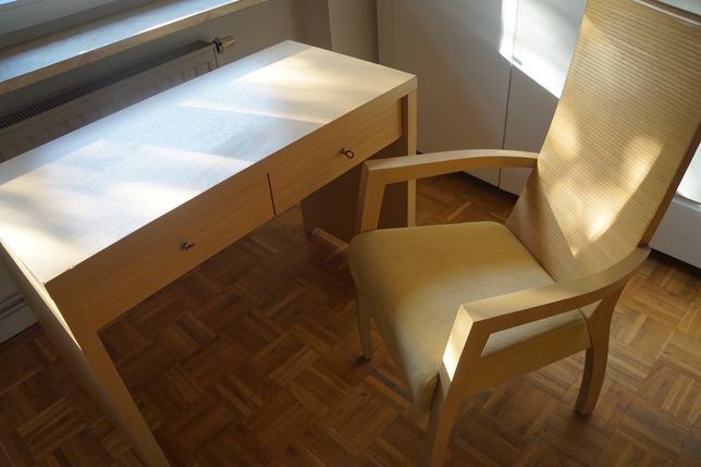 Toaletka/ biurko i krzesło bambusowe Vinotti
