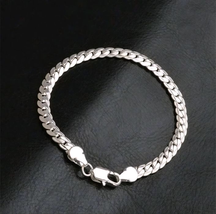 Pulseira Masculina de Prata Esterlina 925 – Corrente 8" | Estilo new