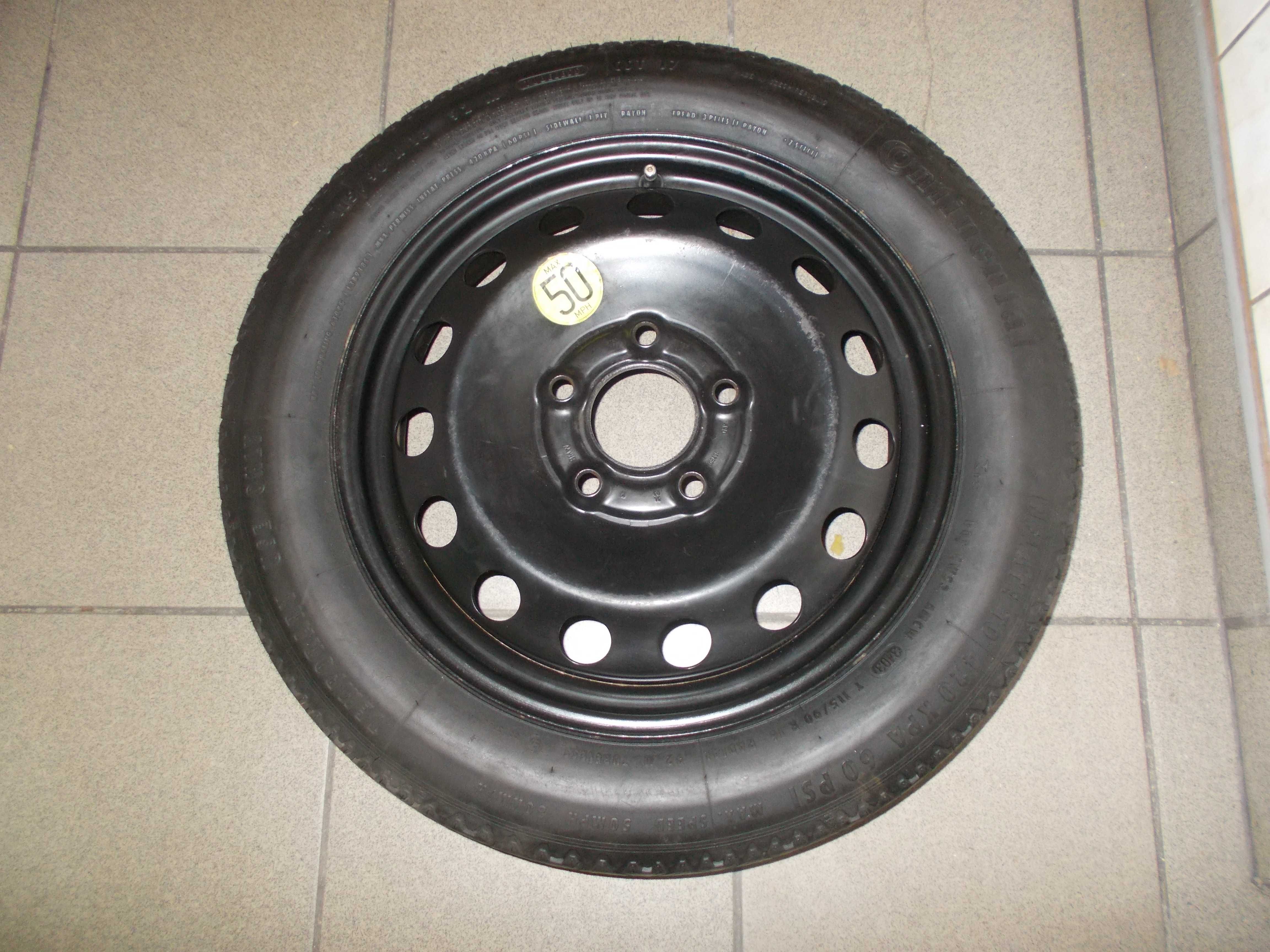 Kolo dojazdowe BMW 16H2 E46 E90 E91 E36 Z3 16 cali 115/90R16 5x120