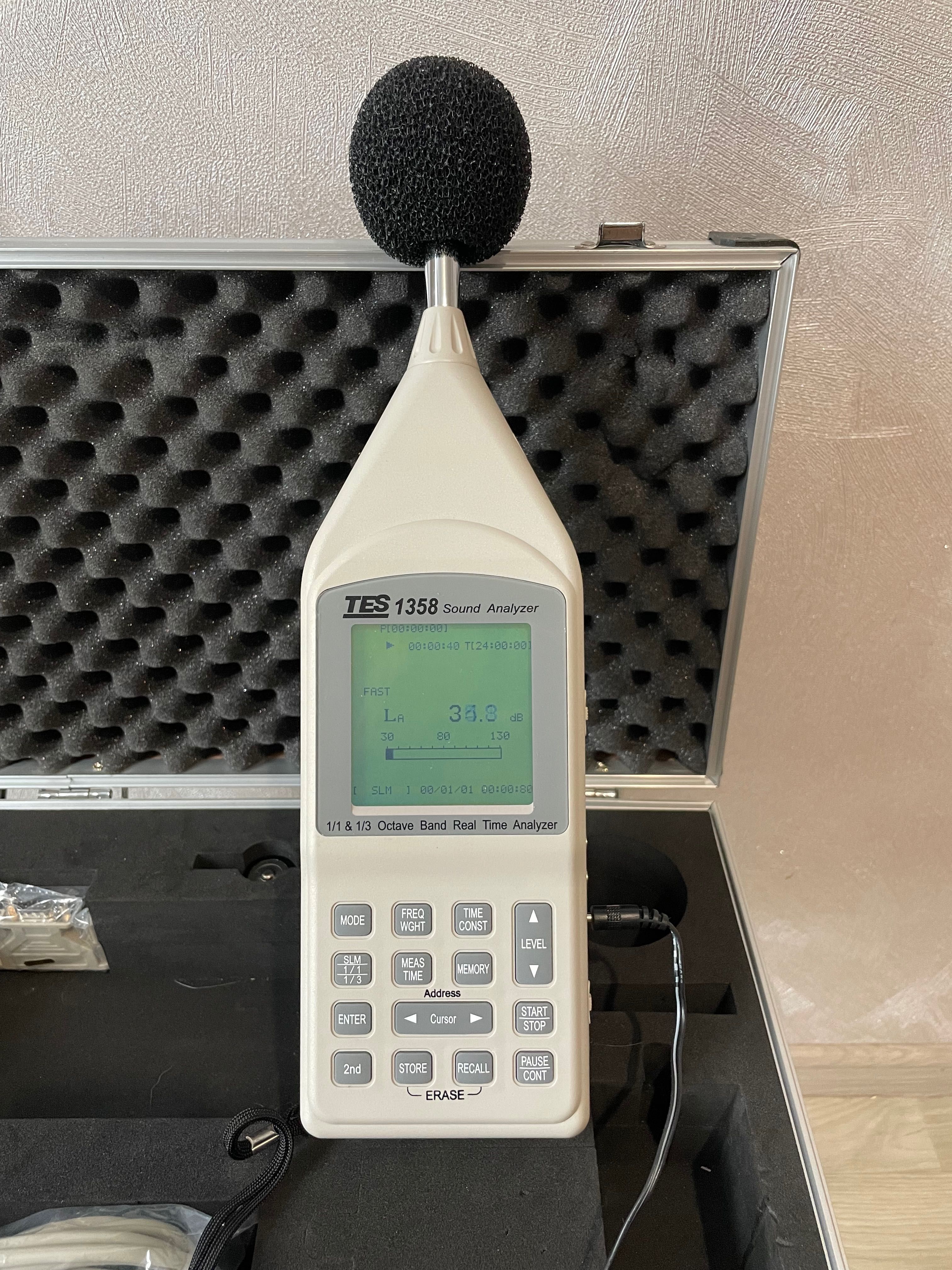 Акустический анализатор TES1358 измеритель звука.Новый!