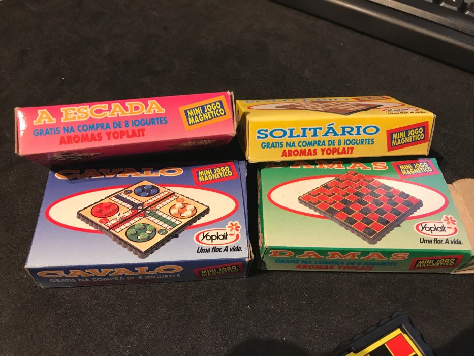 Conjunto Mini Jogos Magnéticos Yoplait - Vintage