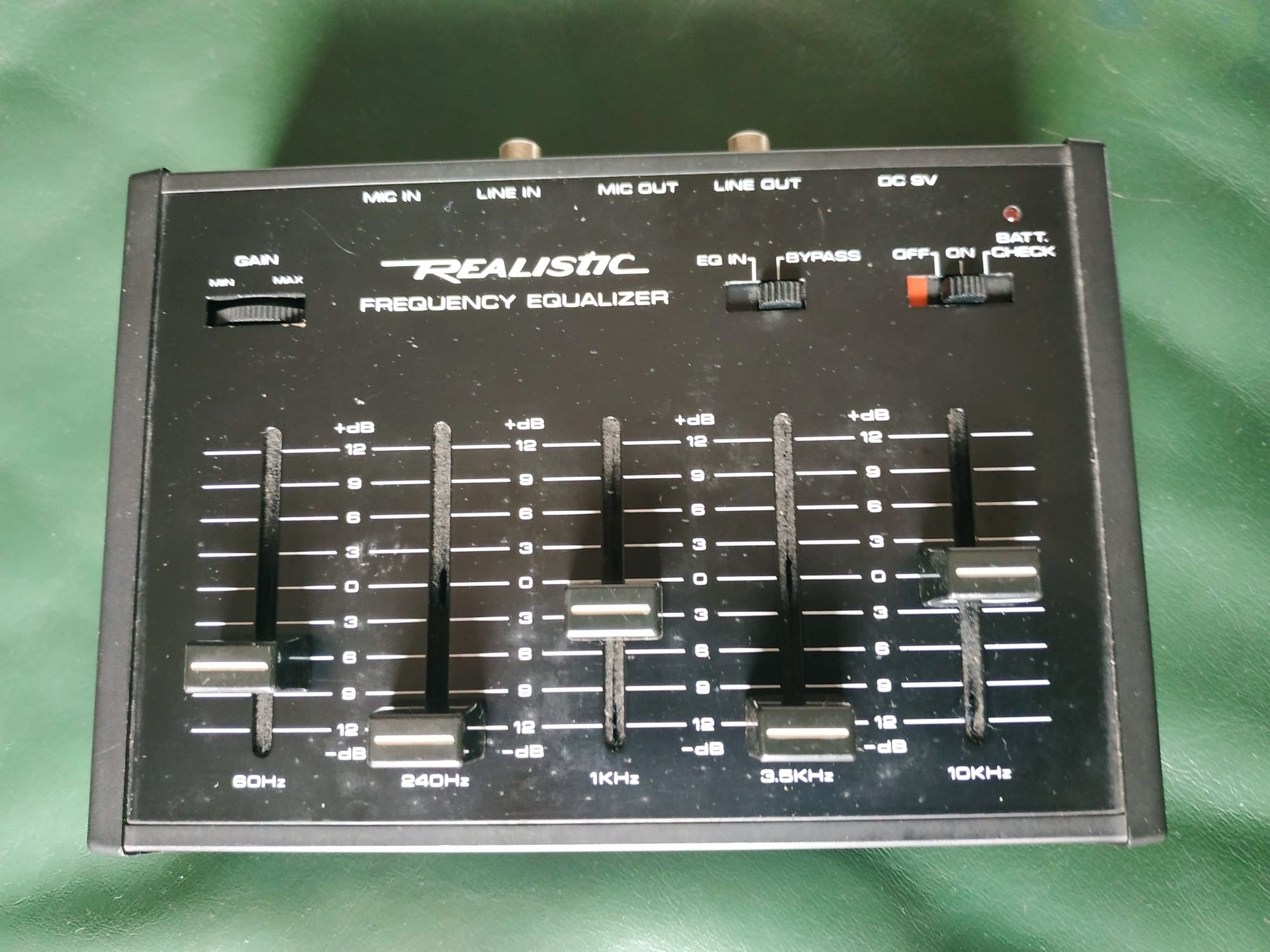 REALISTIC korektor graficzny equalizer mikrofonowy